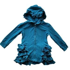 Adorable Essentials | Ruffle Hooded Jacket | 2T